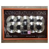 10x platinum record award for the song
