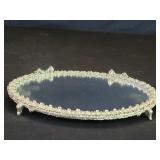 Vintage Sam Fink style mirror perfume tray