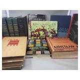 Group of books, vintage college yearbooks