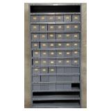 Vintage metal storage cabinet