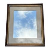Vintage framed wall mirror