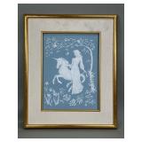 Franklin Mint Parian porcelain relief cameo wall