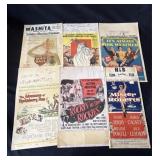 Lot of 6 vintage movie posters