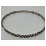 Pair of sterling silver bracelets