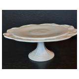 Vintage Indiana Glass cake platter "Harvest Grape"