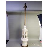 Mid-century alabaster table lamp