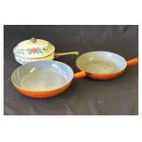 Lot of vintage cast iron skillets