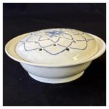 Carole Kaplan ceramic lidded dish