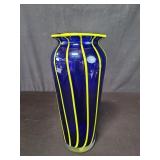 Hand blown  art glass vase