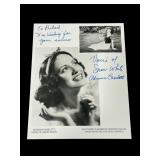 Adriana Caselotti voice of Snow White signed