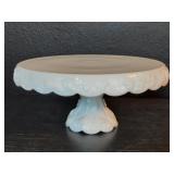 Vintage Westmoreland "grape" milk glass cake stand