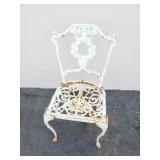 Vintage cast iron patio chair