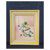 Vintage oil on board