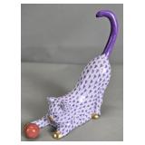 Herend porcelain cat figurine