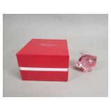Baccarat crystal pig figurine