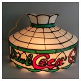 Vintage Coca-Cola faux stained glass plastic