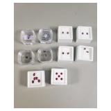 Group of semi precious stones, ruby, tourmaline,