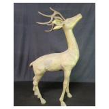 Vintage brass deer sculpture