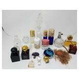 Group of vintage perfumes and bottles