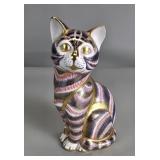Royal Crown Derby bone china cat figurine