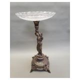 Antique silver plate Art Nouveau Epergne Tazza