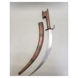 Vintage Moroccan Nimcha decorative sword