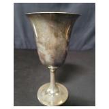 Wallace sterling silver goblet.