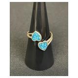 Vintage sterling silver turquoise ring