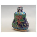 Chinese cloisonné snuff bottle