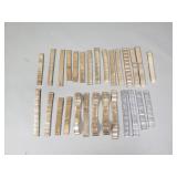 Group of vintage stainless steel watchbands