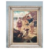 Antique H. S. Percy signed oil on canvas