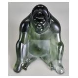 Daum (France) crystal gorilla