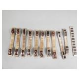 Vintage stainless steel with leather accent
