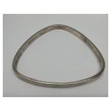 Vintage sterling silver modernist triangular
