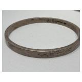 Sterling silver bangle bracelet