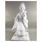 Vintage glazed porcelain Italian statue