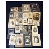 Lot of antique cabinet cards