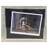 Pencil signed lithograph "Midnight Flyer" Fred