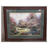 Thomas Kinkade signed offset lithograph "Gardens