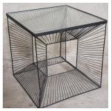 Kare Design-style metal wire side table with