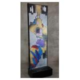 Abstract-style acrylic waterfall