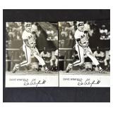 Pair of Dave Winfield signed photos