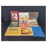 Group of coffee table books