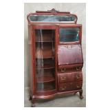 Antique mahogany side-by-side secretary desk &