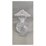 Lalique style double flour decanter