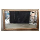 Composite gilt wall beveled mirror