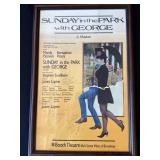 Framed & signed cast poster for "Sunday in the
