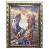 Emil Lindenfeld signed oil on canvas