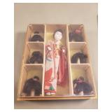 Hanako Japanese doll with six wigs