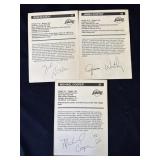 James Worthy & Michael Cooper signed promo cards
